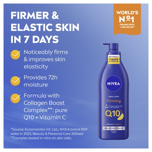 NIVEA Q10 + Vitamin C Firming Body Lotion For Dry Skin