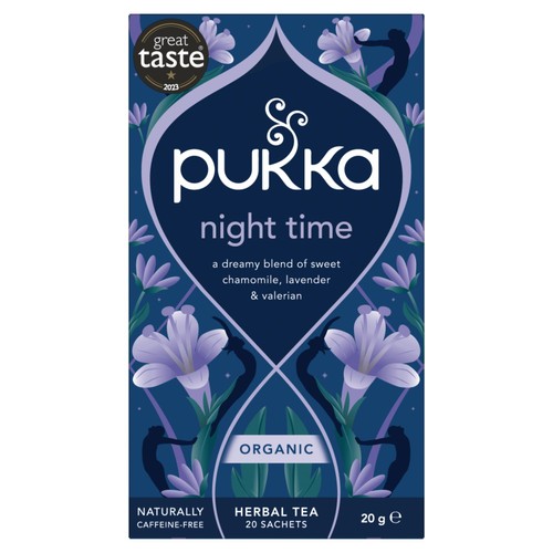 Pukka Night Time Organic Fair Herbal Tea with Valerian 20 Sachets