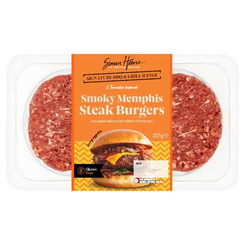 Simon Howie Smoky Memphis Style Steak Burgers 227G