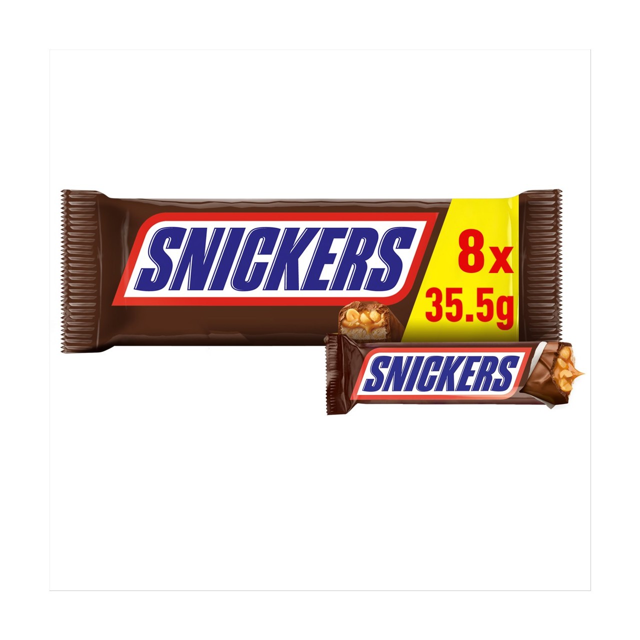 Snickers Caramel, Nougat, Peanuts & Milk Chocolate Snack Bars Multipack