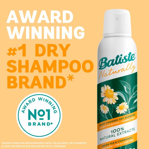 Batiste Naturally Green Tea Chamomile Dry Shampoo
