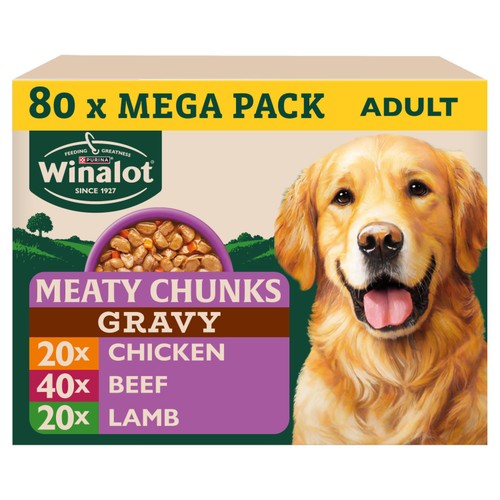 Winalot Meaty Chunks Mixed In Gravy Wet Dog Food 