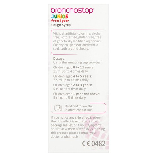 Bronchostop Junior From 1 Year Cough Syrup 200Ml