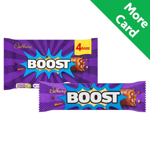 Cadbury Boost Chocolate Bar 4 Pack Multipack