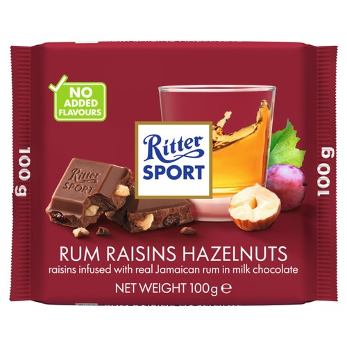 Ritter Sport Rum Raisins & Hazelnuts
