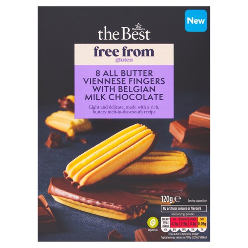Morrisons the best free from gluten all butter 8 viennese fingers