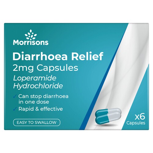 Morrisons Diarrhoea Relief 2mg Capsules 6s