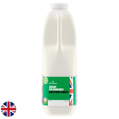 Morrisons British Semi Skimmed Milk  2 Pints