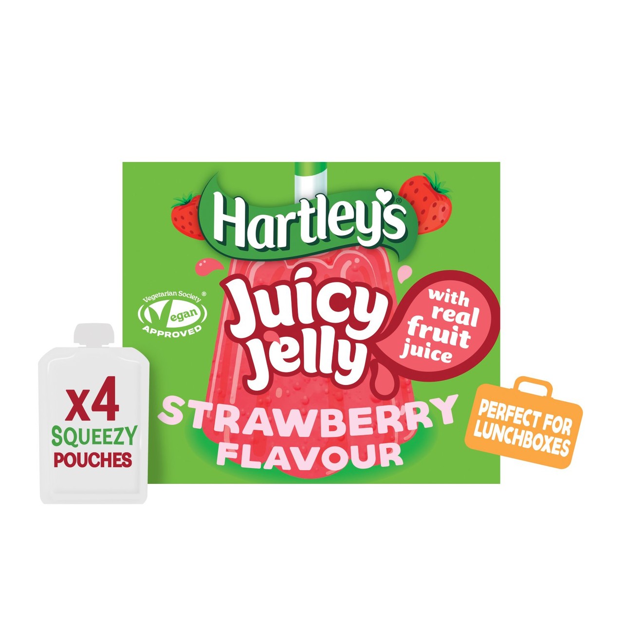 Hartley's Juicy Jelly Pouches Strawberry