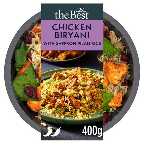 Morrisons The Best Chicken Biryani With Saffron Pilau Rice