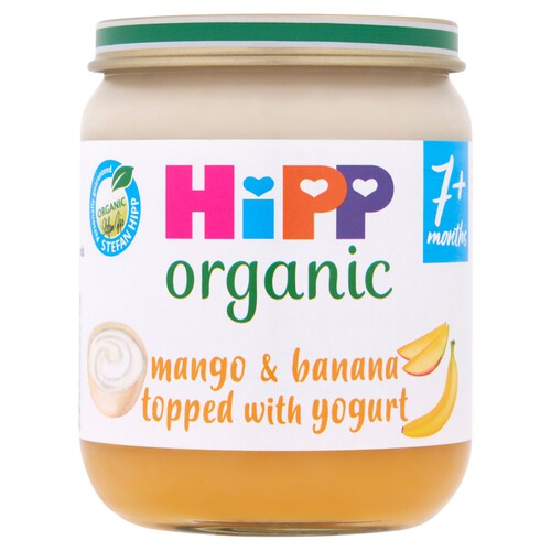 HiPP Organic Mango & Banana topped with Yogurt Baby Food Jar 7+ Months