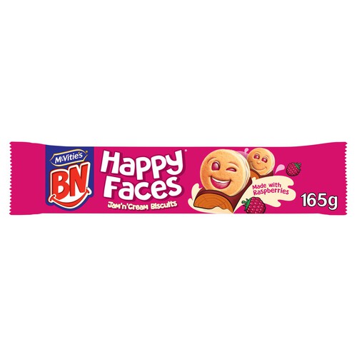 McVitie's BN Happy Faces Jam 'n' Cream Biscuits 