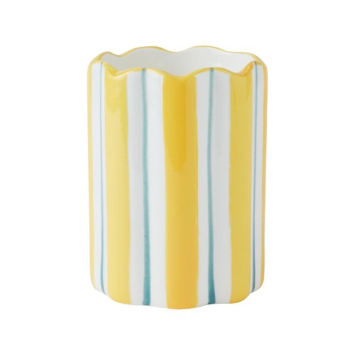Nutmeg Home Lemon Stripe Candle