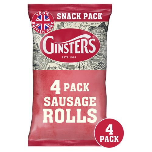 Ginsters Sausage Rolls 4 Pack