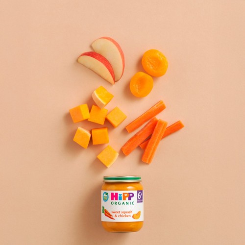 HiPP Organic Sweet Squash & Chicken Baby Food Jar 6+ Months125g