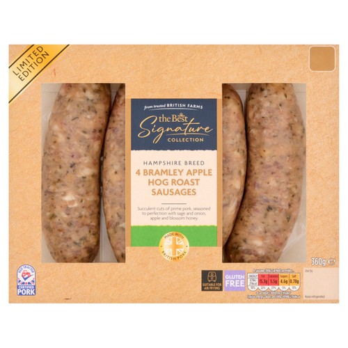 Morrisons The Best Signature Collection 4 Bramley Apple Hog Roast Sausages