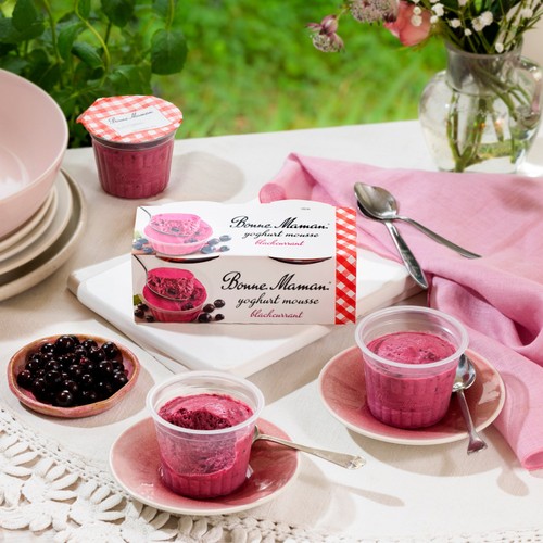 Bonne Maman Blackcurrant Mousse Dessert 