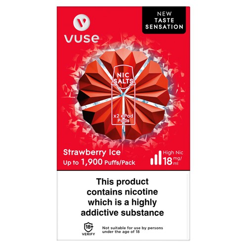 Vuse Epod Pods Vpro Strawberry Ice 18mg