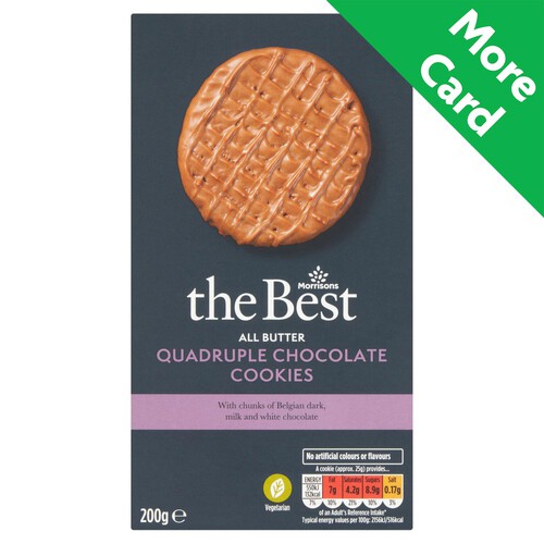 Morrisons The Best Quadruple Chocolate Cookies