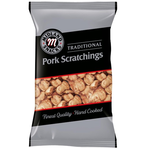 Midland Snacks Pork Scratchings 100g