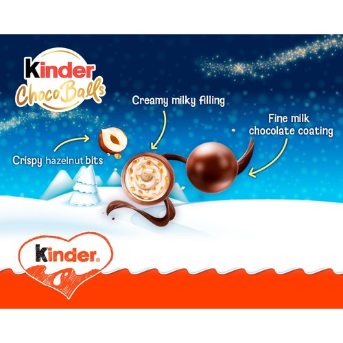 Kinder Choco Balls Milk & Hazelnut Sensations   90g