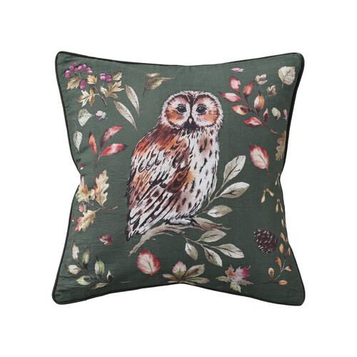 Nutmeg Home Owl Cushion