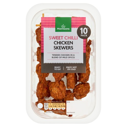 Morrisons 10 Sweet Chilli Chicken Skewers