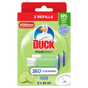 Toilet Cleaner Fresh Discs Duo Refills Lime 72ml