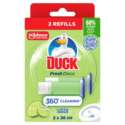 Duck Toilet Fresh Discs Duo Refills Lime