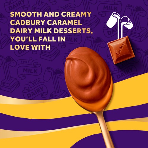 Cadbury Dairy Milk Chocolate and Caramel Dessert Pots2x60g