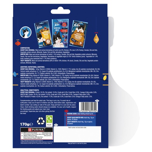 FELIX Cat Treats Christmas Stocking 170g