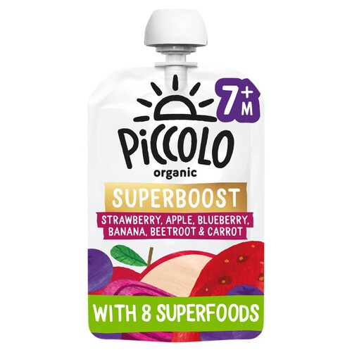 Piccolo Organic Strawberry Apple Blueberry Beetroot & Carrot 