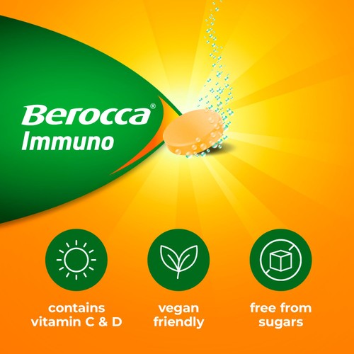 Berocca 15 Orange Flavour Effervescent Tablets