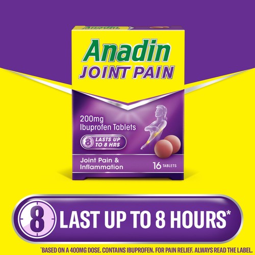 Anadin Joint Pain Relief Ibuprofen 200mg Tablets