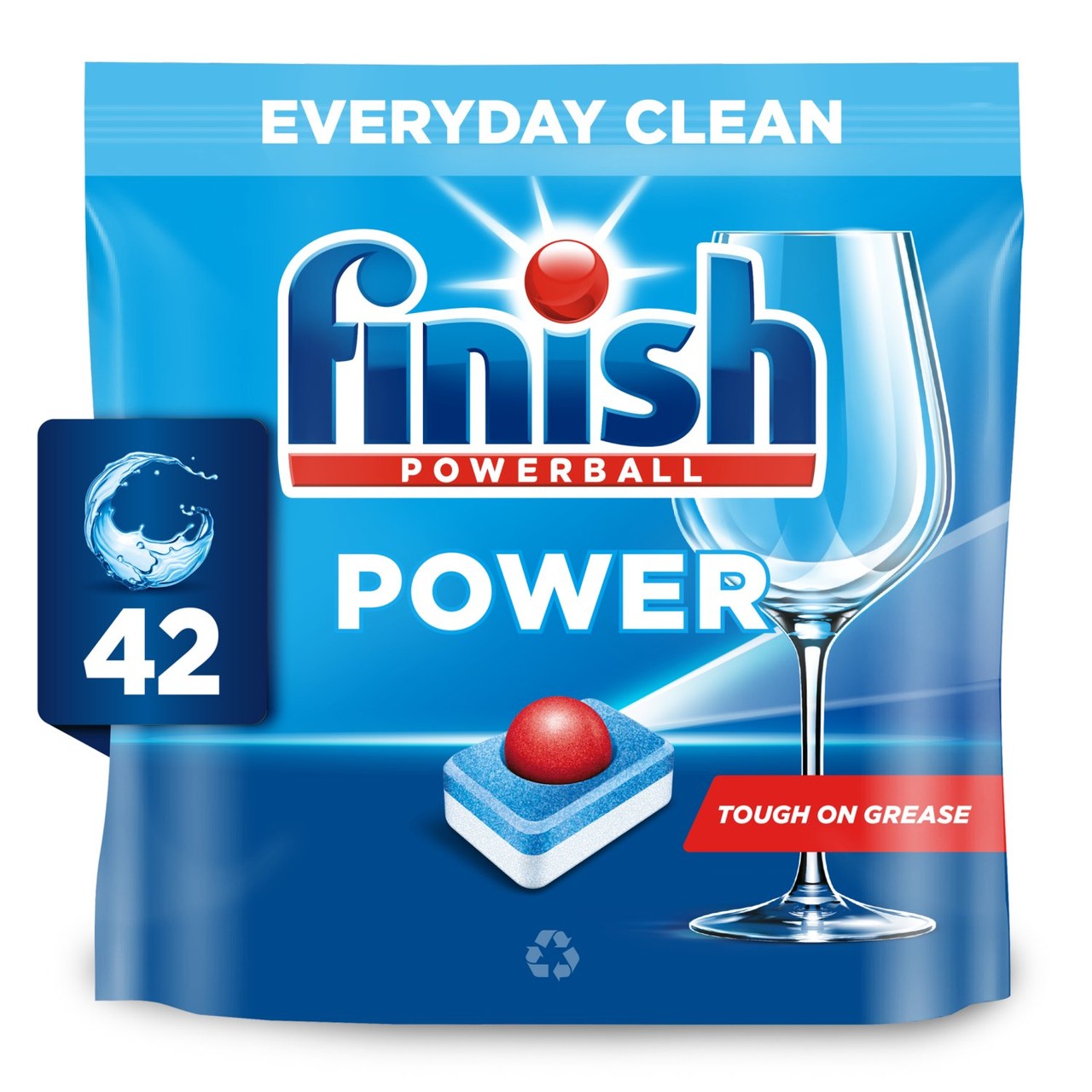 Finish Power Dishwashing Tablets Regular 42 Pack