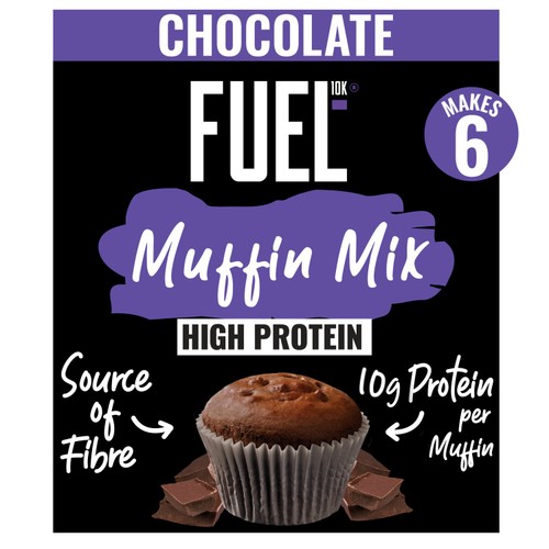 FUEL10K Chocolate Muffin High Protein Breakfast Baking Cake Mix 150g