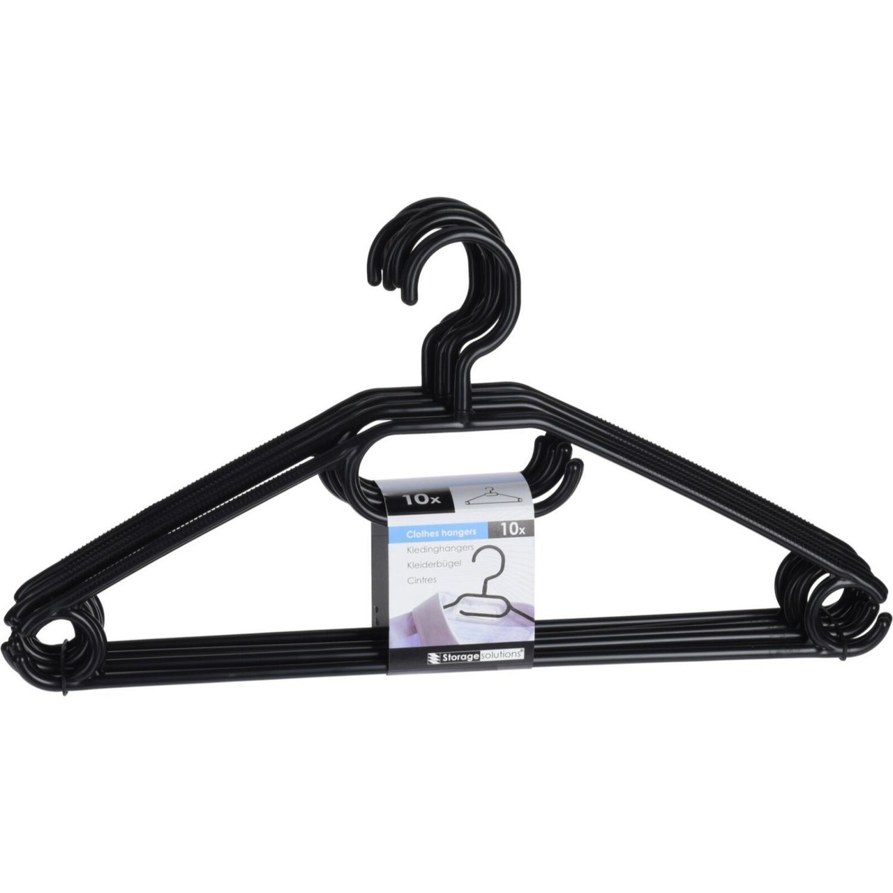 Koopman Black Clothes Hangers 10 pack