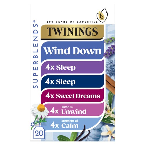 Twinings Superblends Wind Down Collection 20 Tea Bags
