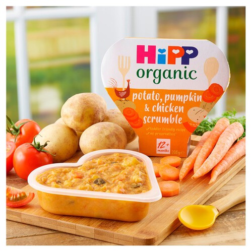 HiPP Organic Potato Pumpkin & Chicken Scrumble Toddler Tray Meal 1-3 Years