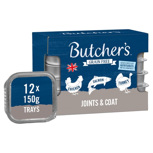 Butcher's Grain Free Dog Food Trays In Salmon For Joints & Coat