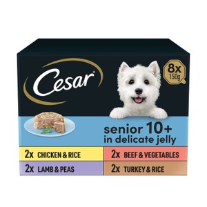 ® Senior Wet Dog Food Trays Meat in Delicate Jelly 8 x 150g