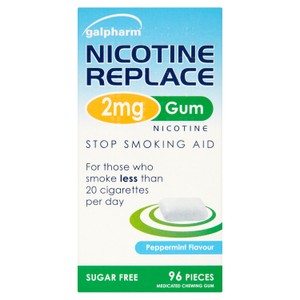 Galpharm Nicotine Replace 4mg Gum Peppermint Flavour