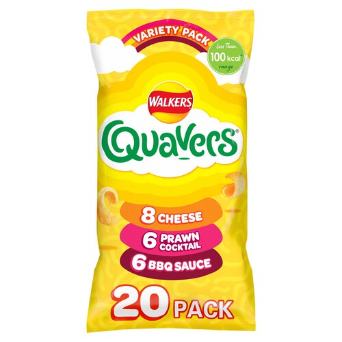 Walkers Quavers Variety Multipack Snacks Crisps 