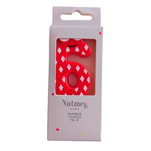 Nutmeg Animal Number Candle No.6
