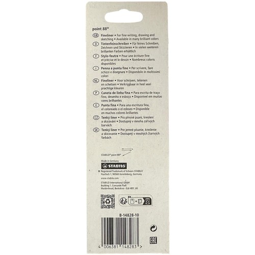 Stabilo Point 88 Black 3pk