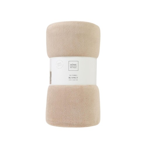 Home Style Xl Blanket Beige 240 x 260cm