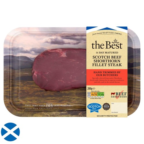 Morrisons The Best Scotch Beef Shorthorn Fillet Steak 200g