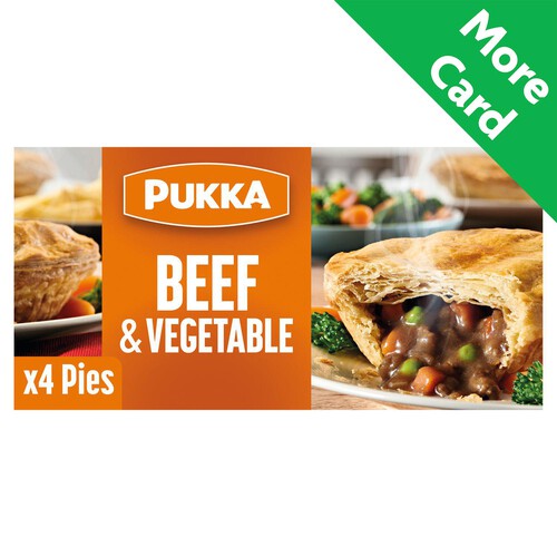 Pukka 4 Beef & Vegetable Pies