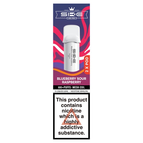 Ske Crystal 600 Pro Pods Blueberry Sour Raspberry