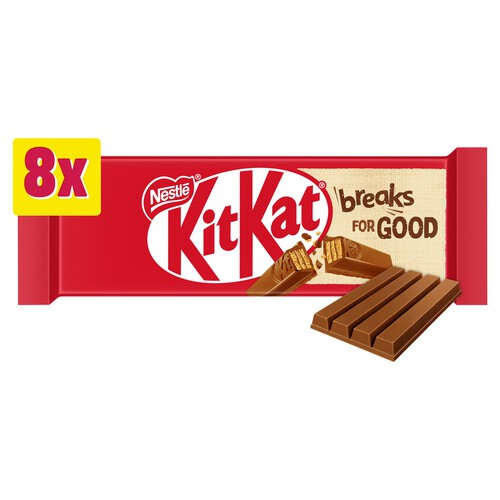 KitKat 4 Finger Milk Chocolate Bar Pack of 8